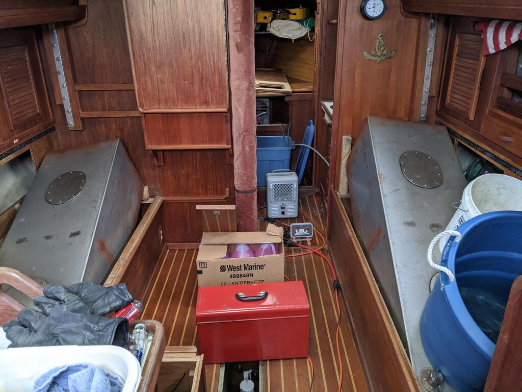 Reinstall fresh water tanks